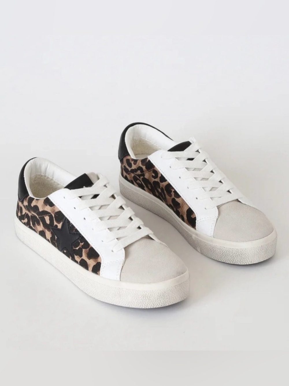 Steve Madden Leopard-Print Philip Sneakers size 6.5